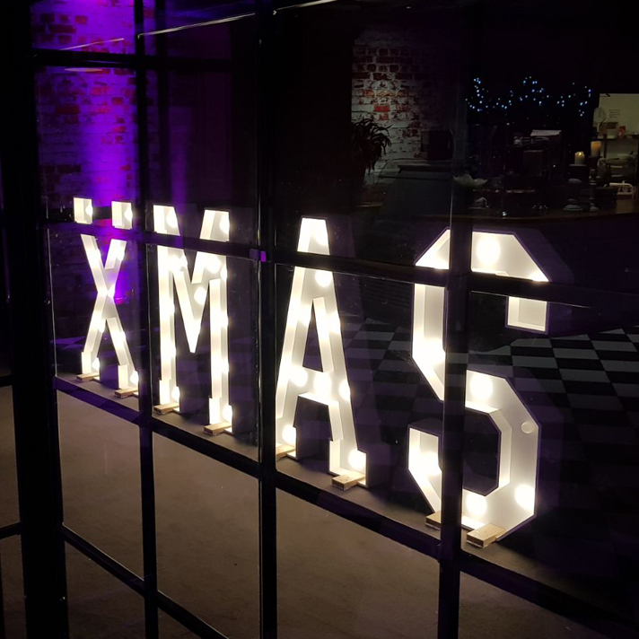 personalised led letter hire